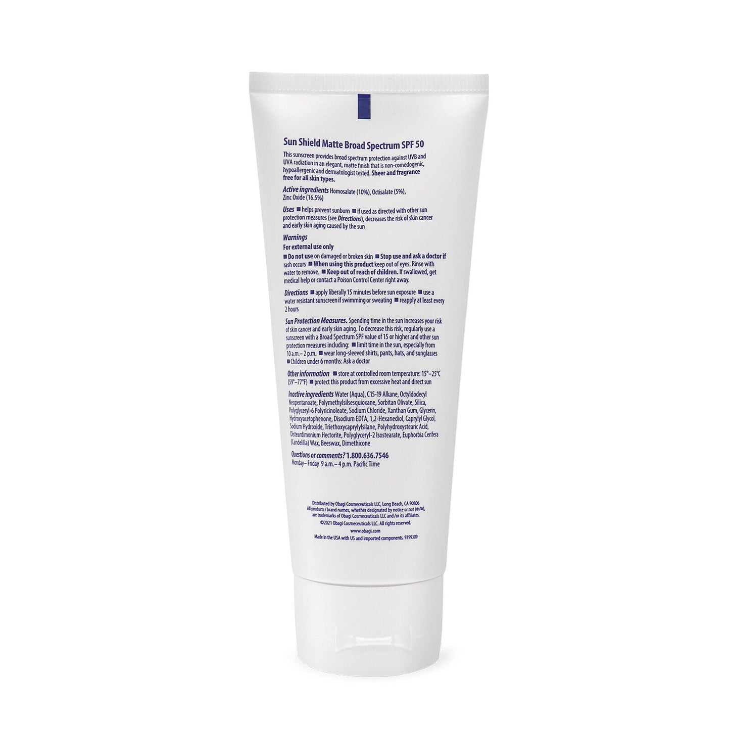Buy Online Best OBAGI -Sun Shield™ Matte Broad Spectrum SPF 50 | Buy innovative clinical skincare products - TOPBODY